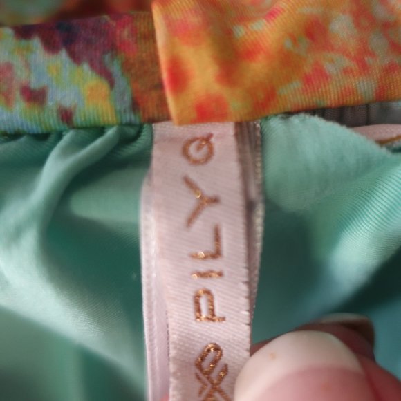 Womens Pilyq Multicolor Python Print 2 Pc Set Bandeau Bikini S * - Picture 7 of 8